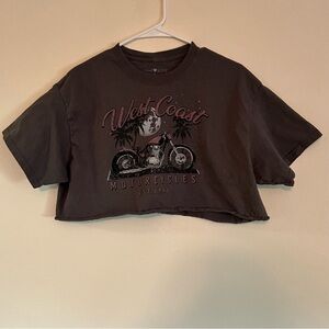 West Coast Motorcycle Crop Top